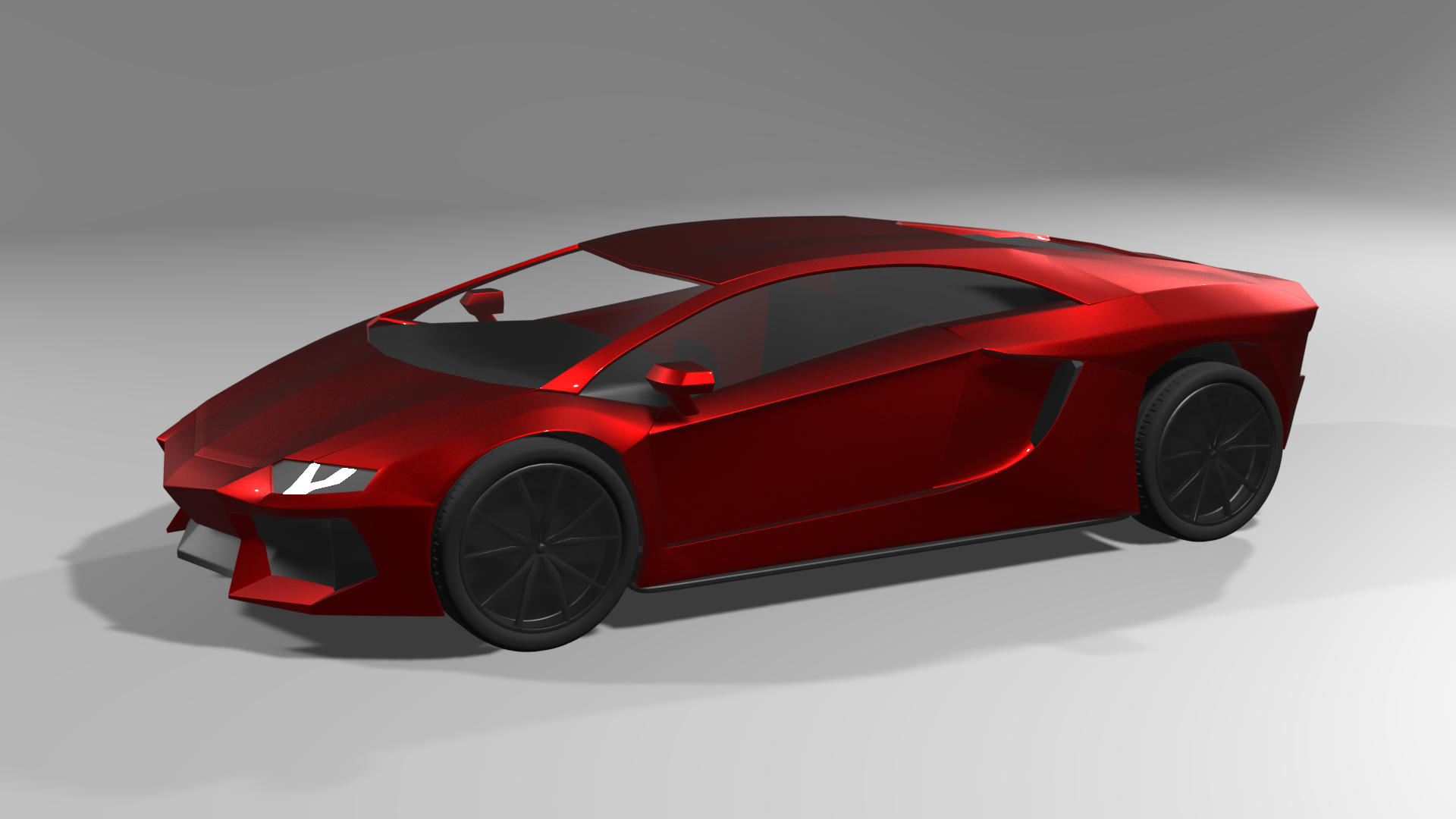 Lamborghini Aventador - 3D Render - Dinocroe Portfolio